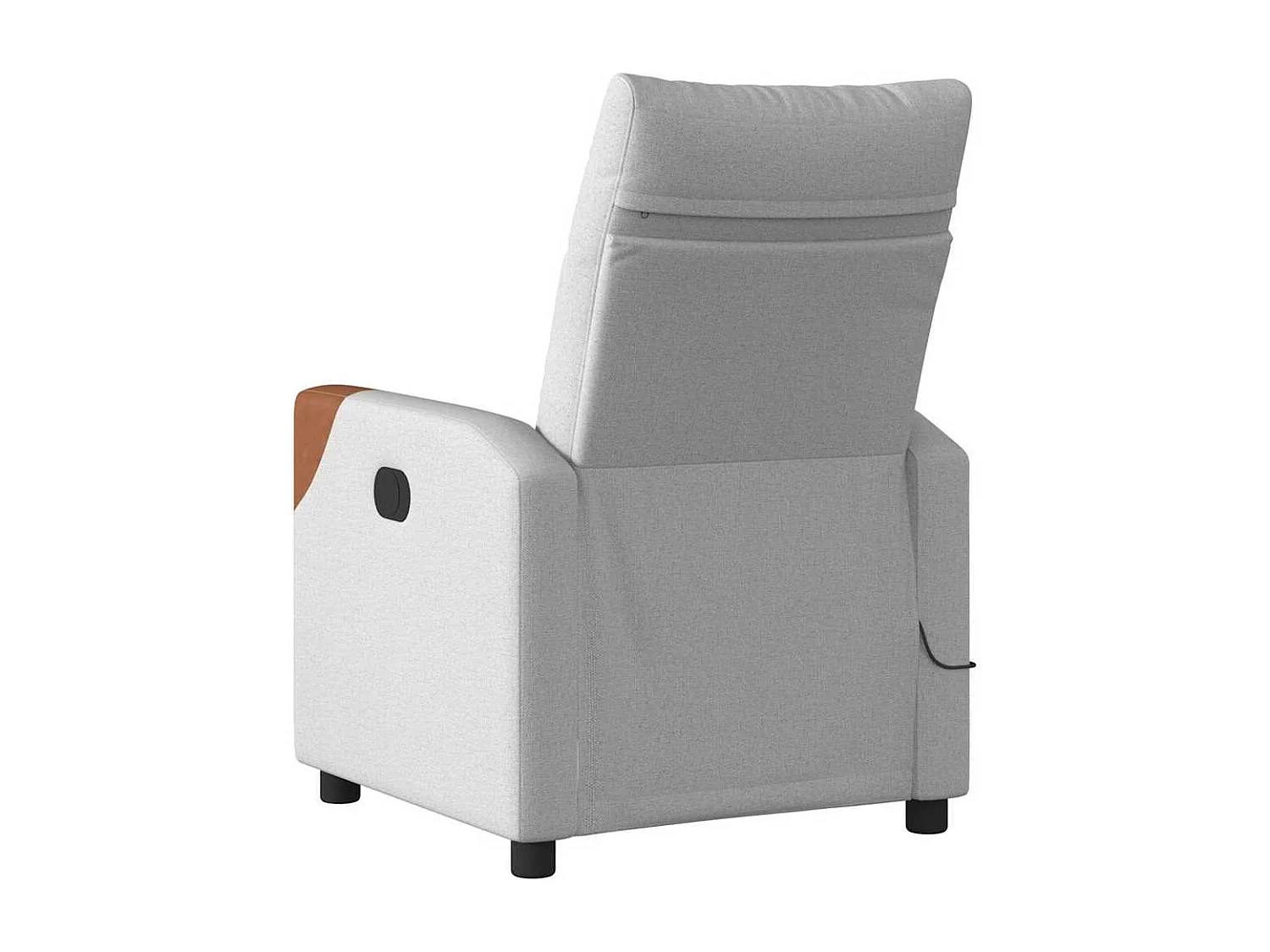 Fauteuil inclinable électrique-Fauteuil de massage de Salon gris nuage tissu SHL3811