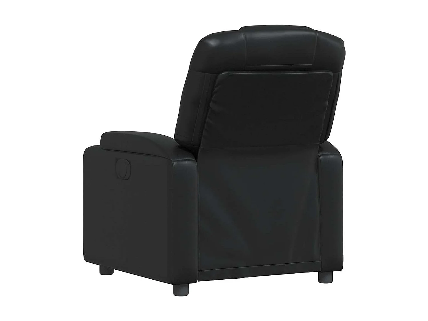 Fauteuil inclinable-Fauteuil salon Noir Similicuir SHL5460