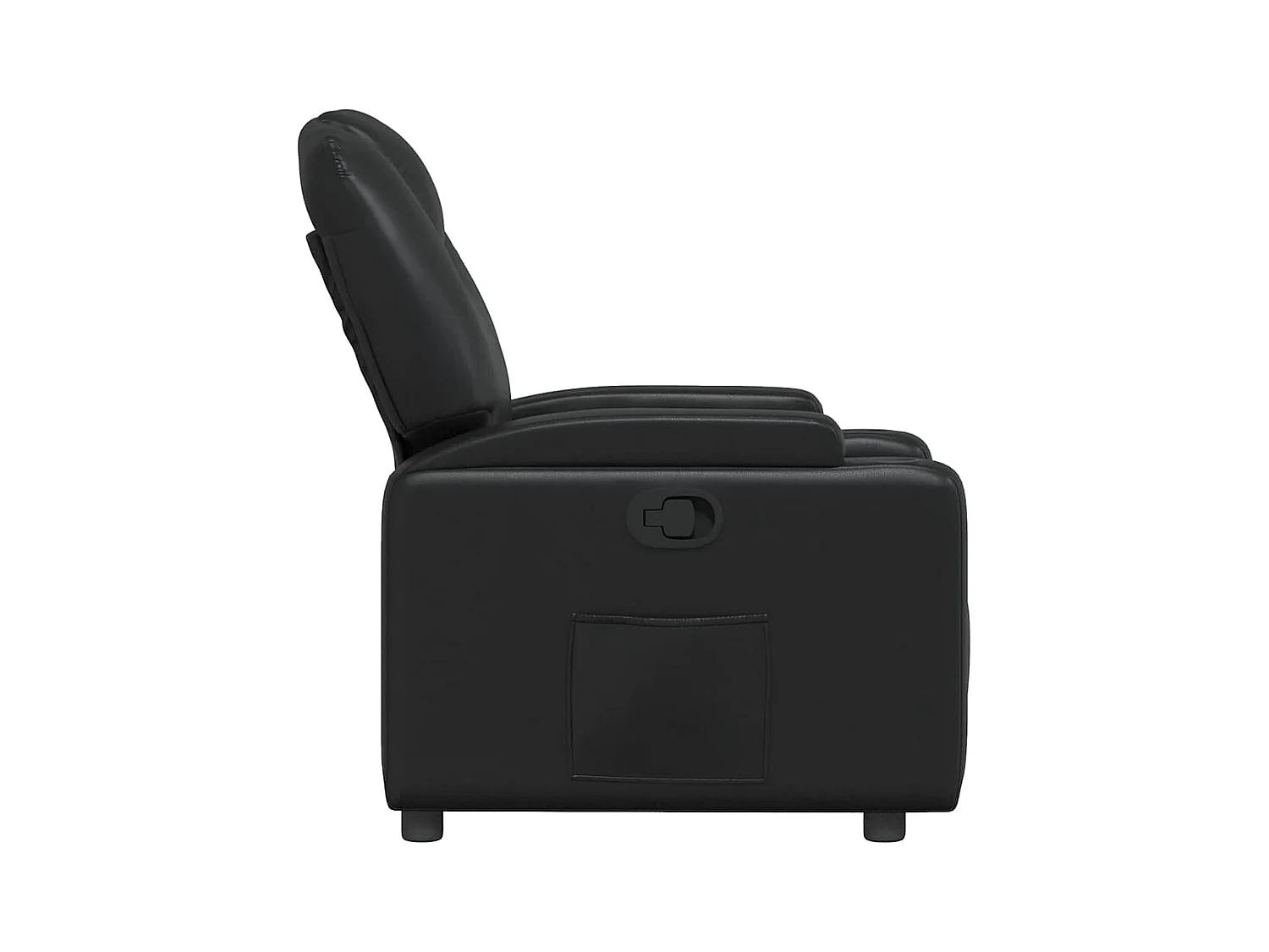 Sillón de relax | Sillón reclinable de piel sintética negra SHL5994