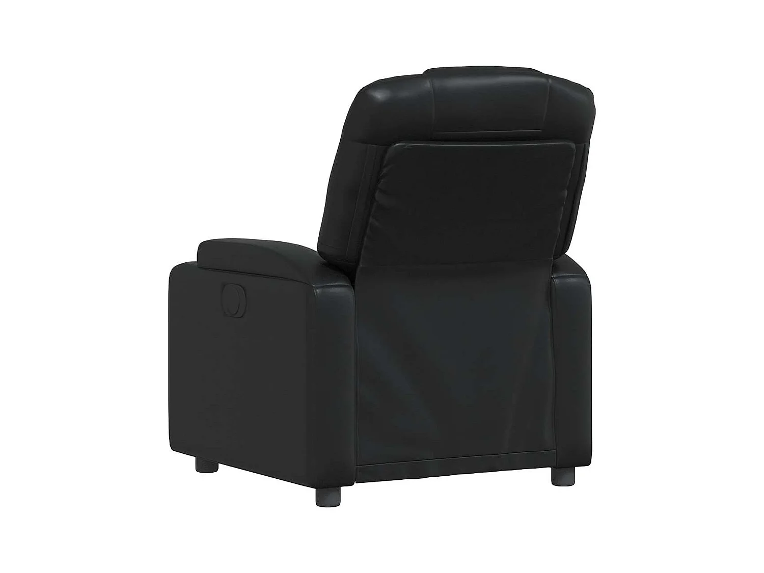 Sillón de relax | Sillón reclinable de piel sintética negra SHL5994