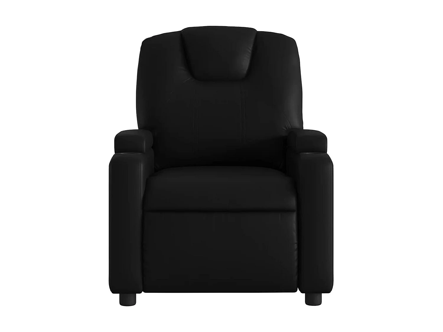 Relaxsessel | Lounge Sessel für Wohnzimmer Schwarz Kunstleder SHL50235