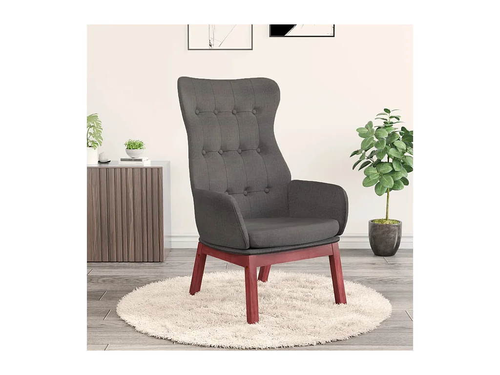 Sillón de relax | Silla de relax de tela gris oscuro SHL6012