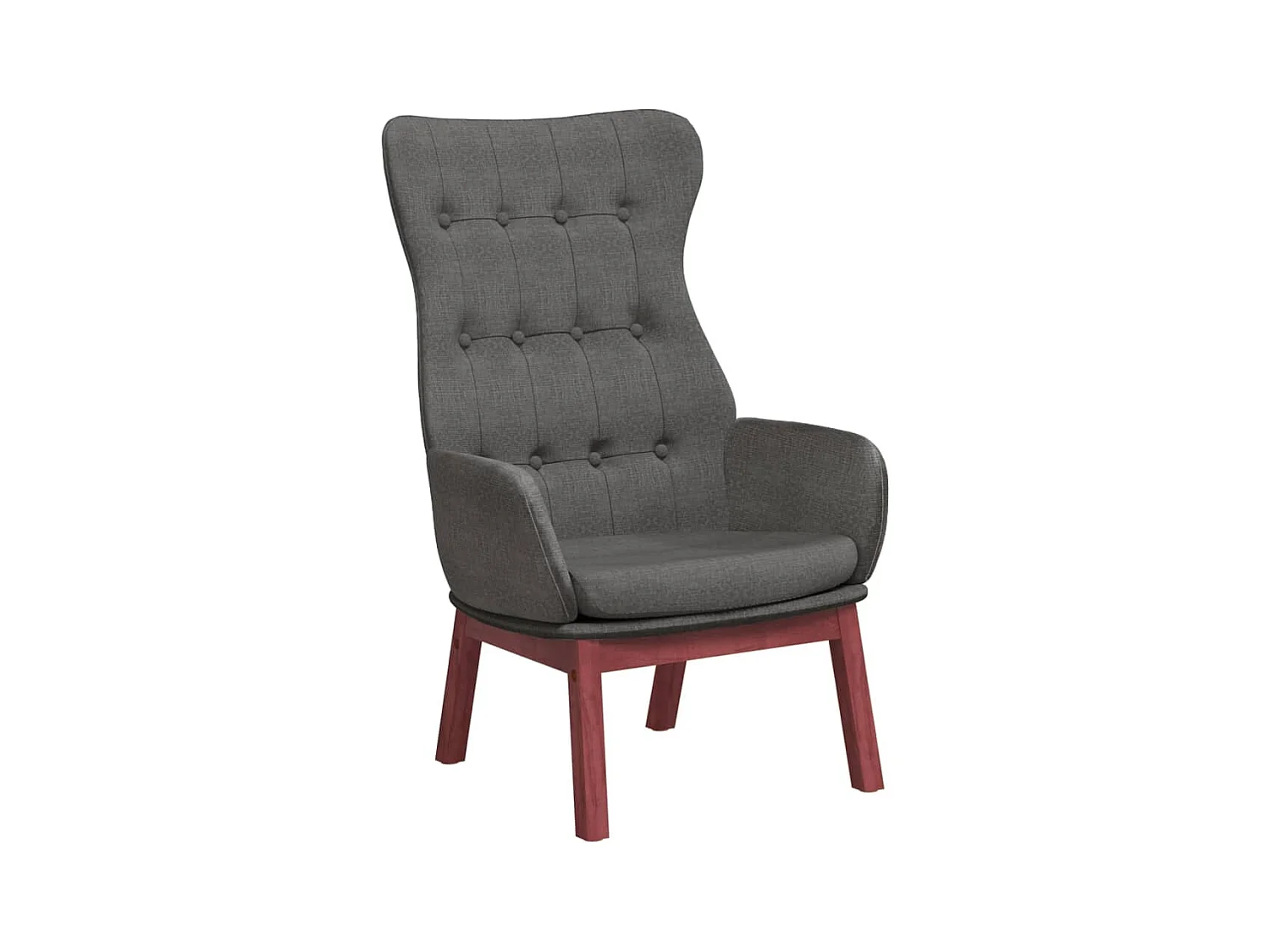 Chaise de relaxation-Fauteuil de Salon Gris foncé Tissu SHL4546