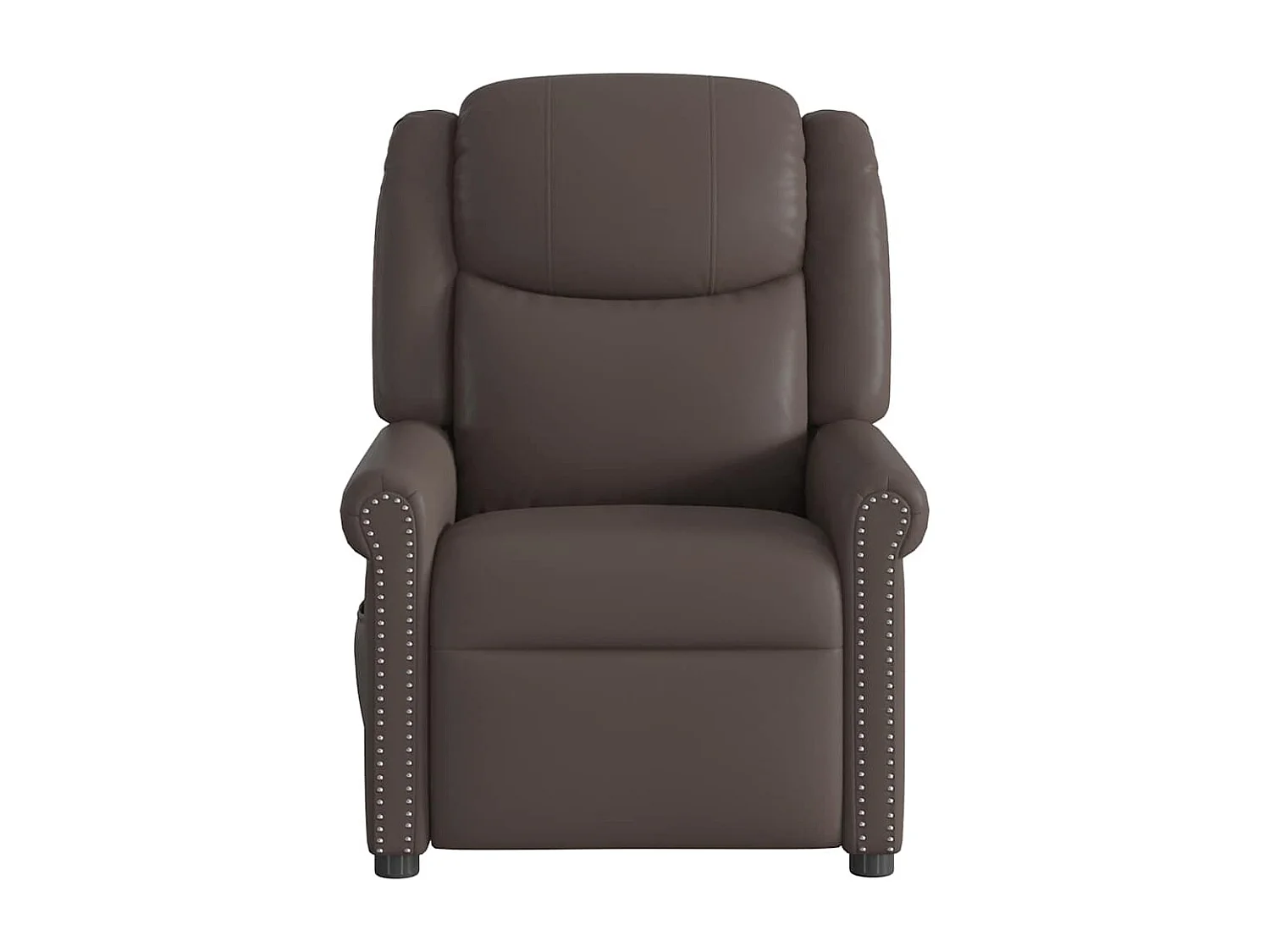 Fauteuil inclinable-Chaise de relax-Fauteuil de Massage électrique marron brillant SHL2463