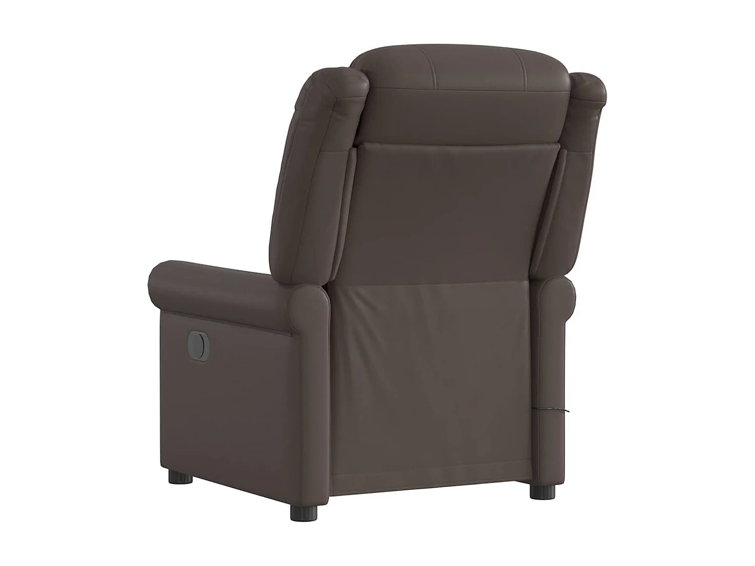 Fauteuil inclinable-Chaise de relax-Fauteuil de Massage électrique marron brillant SHL2463