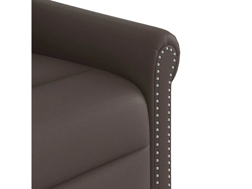 Fauteuil inclinable-Chaise de relax-Fauteuil de Massage électrique marron brillant SHL2463