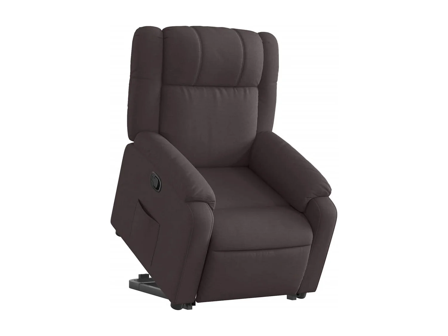 Fauteuil inclinable-Chaise de relax-Fauteuil salon marron foncé tissu SHL3845