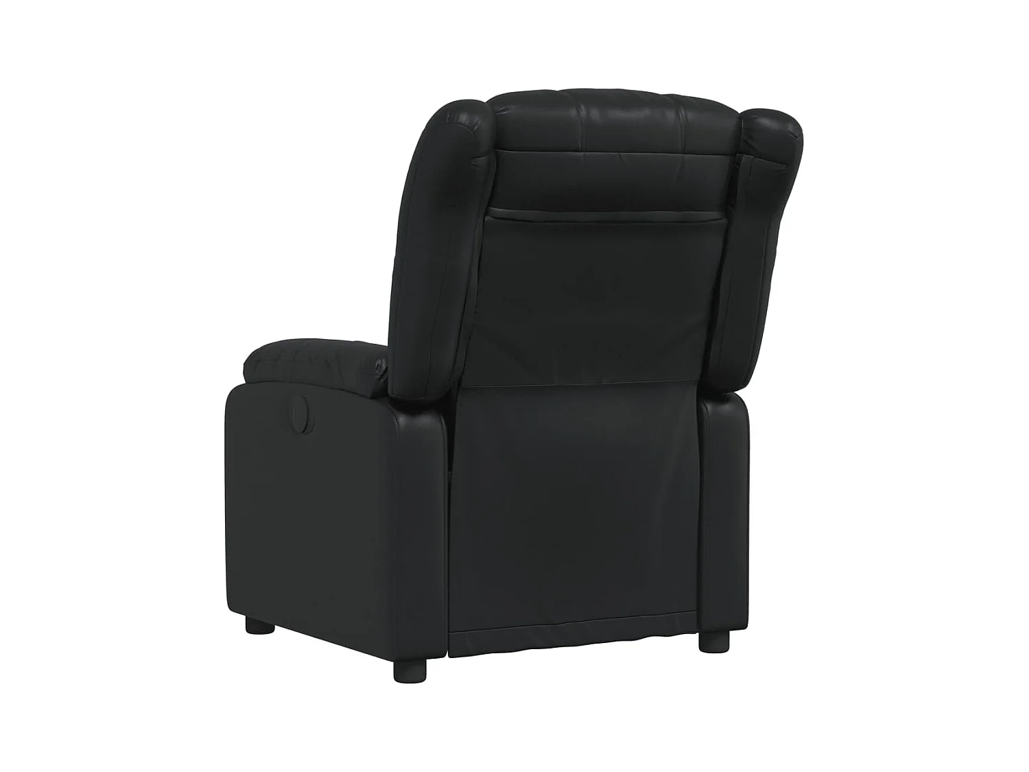 Sillón de relax | Sillón reclinable de cuero sintético negro SHL7146
