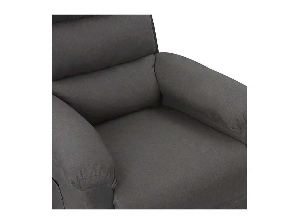 Poltrona Confortável | Poltrona reclinável elétrica tecido cinzento-escuro SHL769374