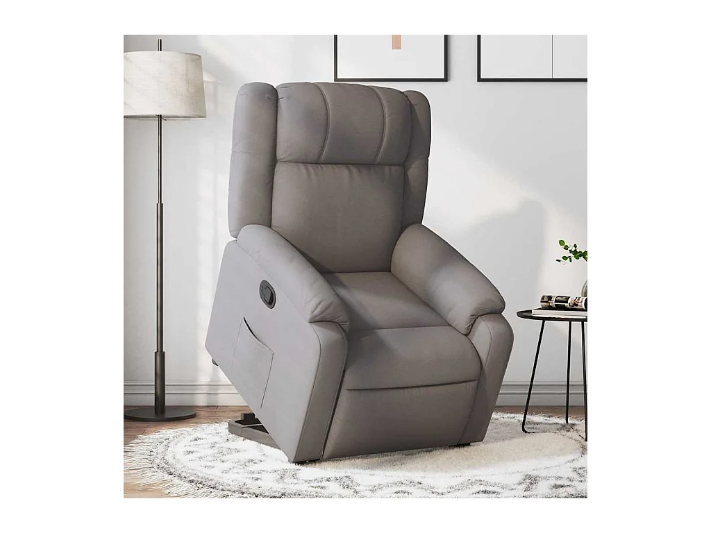 Sillón de relax | Silla | Sillón reclinable elevable tela gris taupe SHL8119