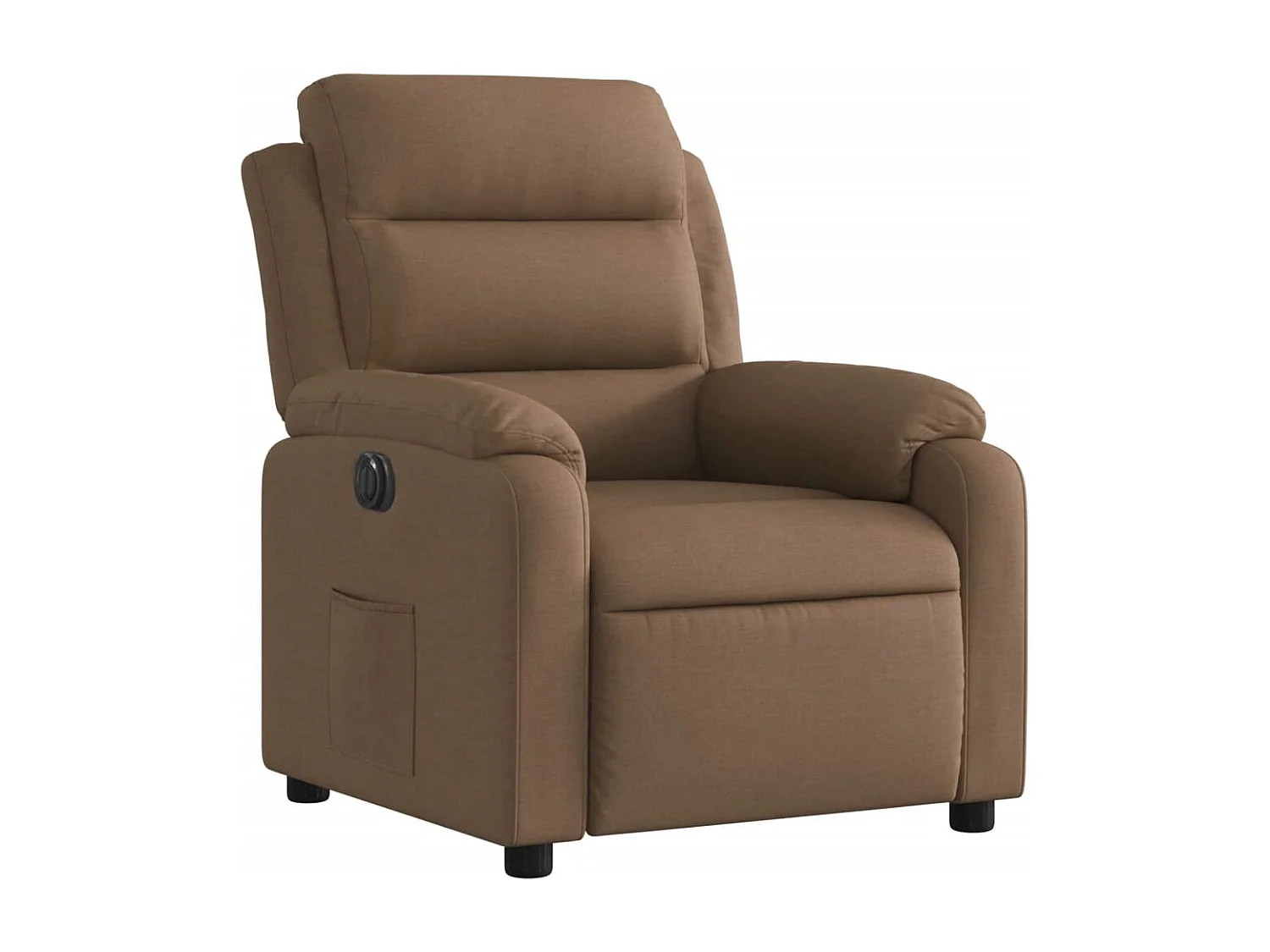 Poltrona da salotto | Sedia Rilassante | Poltrona Elettrica Reclinabile Marrone in Tessuto SHL4847