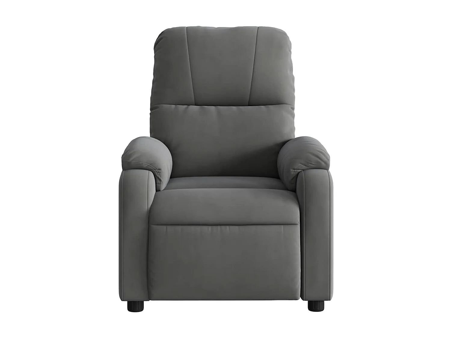 Sillón de relax | Sillón reclinable masaje eléctrico tela microfibra gris oscuro SHL4109