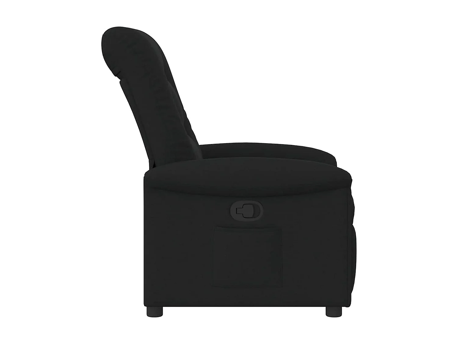 Fauteuil inclinable-Chaise de relax-Fauteuil TV Noir Tissu SHL4715