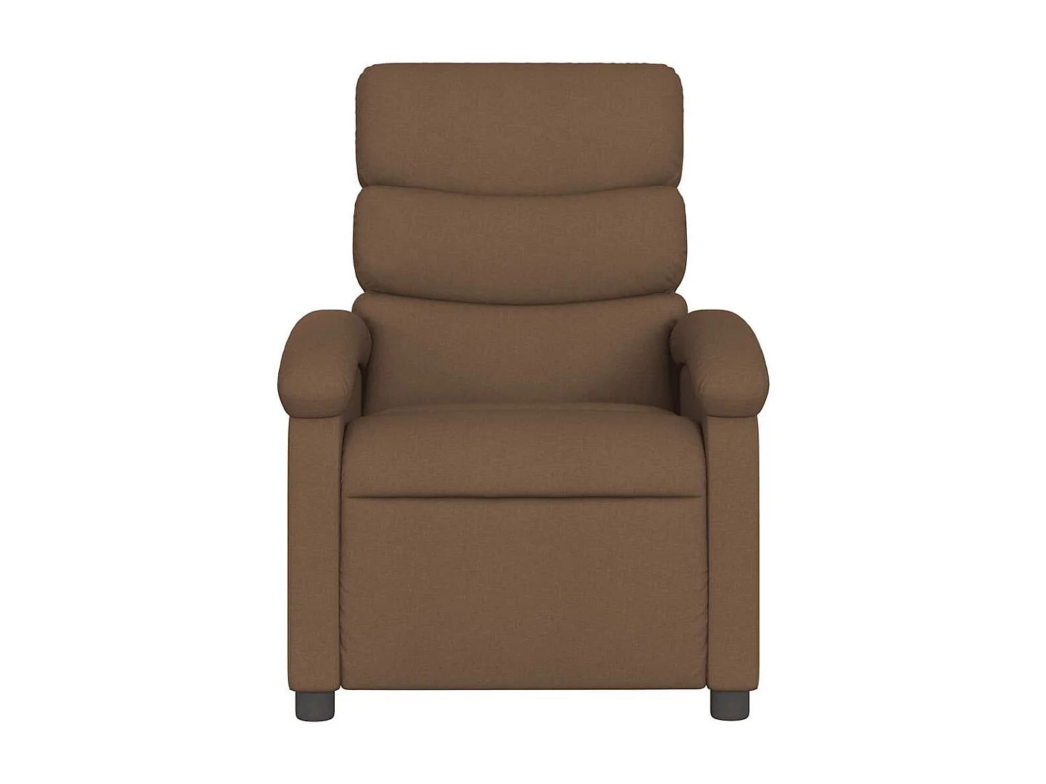 Fauteuil inclinable-Fauteuil salon-Fauteuil de massage Marron Tissu SHL3755