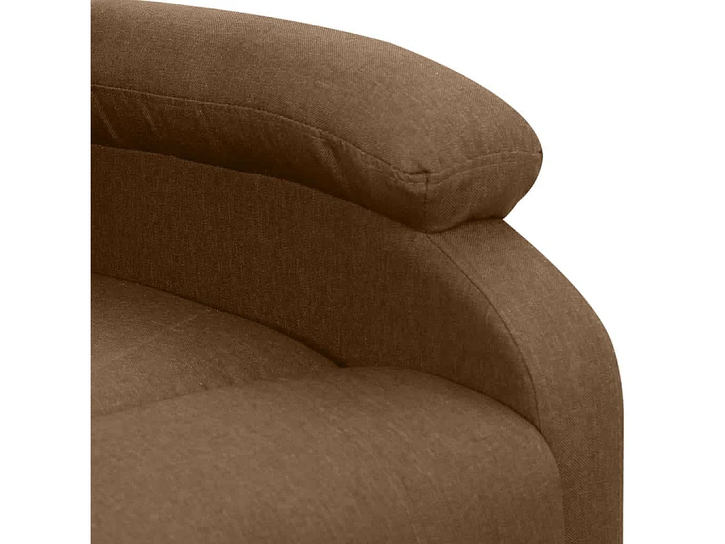 Fauteuil salon-Chaise d'appoint-Fauteuil Marron Tissu SHL4656