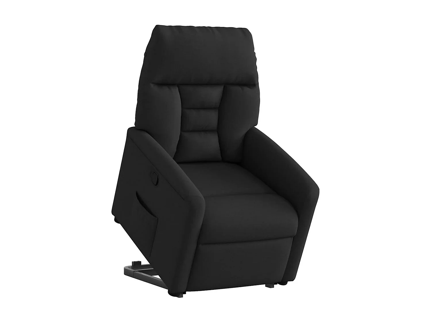 Fauteuil inclinable-Chaise de relax-Fauteuil TV noir tissu SHL1043