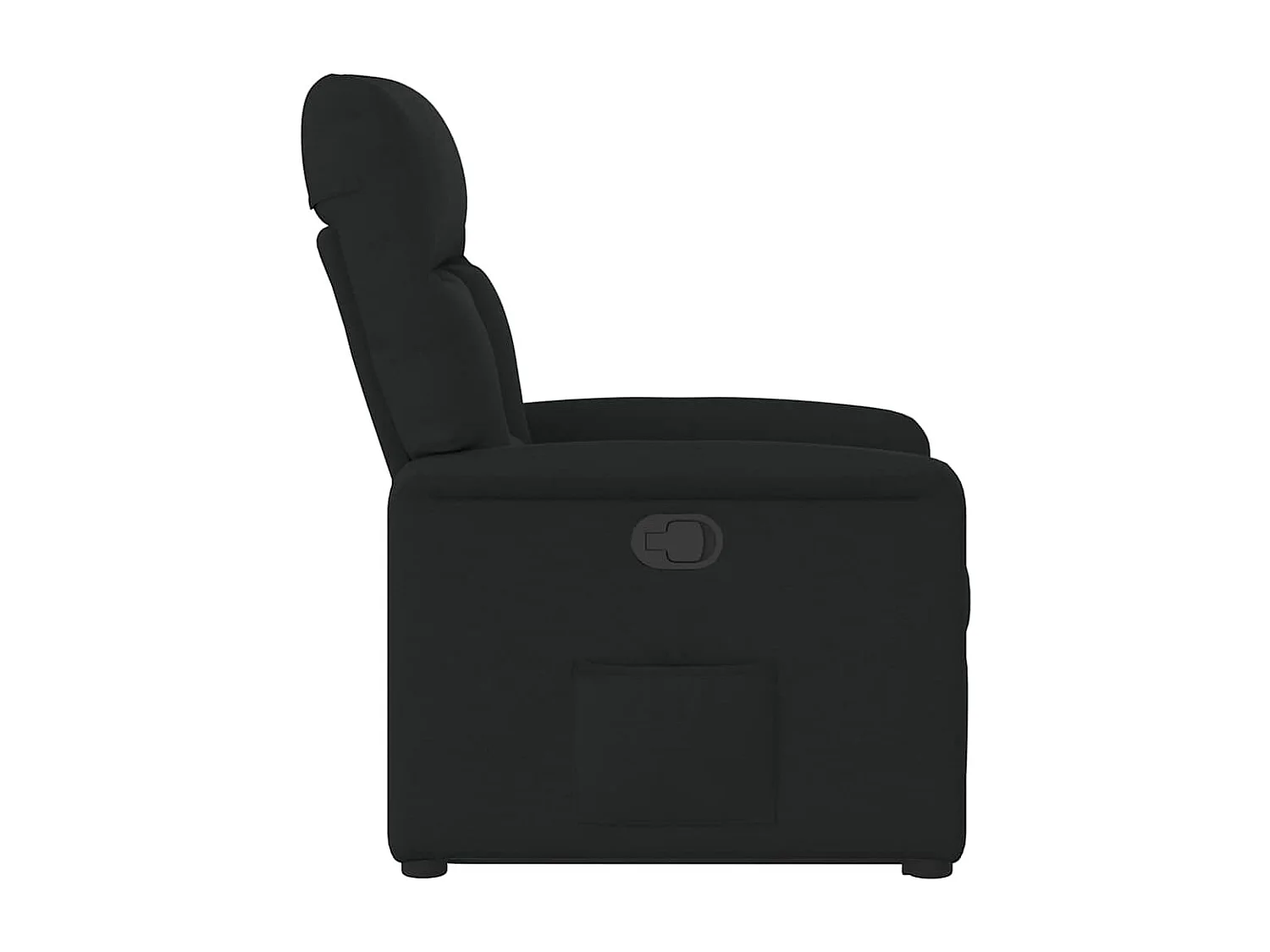 Fauteuil inclinable-Chaise de relax-Fauteuil TV noir tissu SHL1043