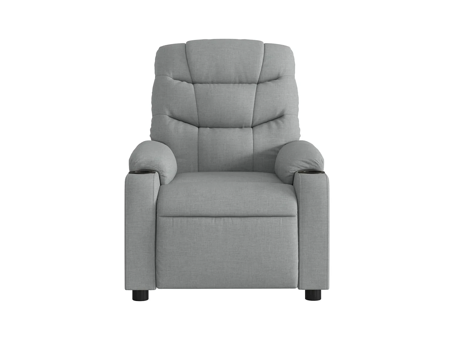 Sillón de relax | Sillón reclinable de tela gris claro SHL4092