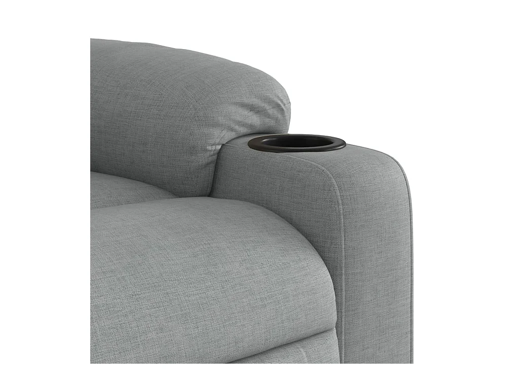 Sillón de relax | Sillón reclinable de tela gris claro SHL4092