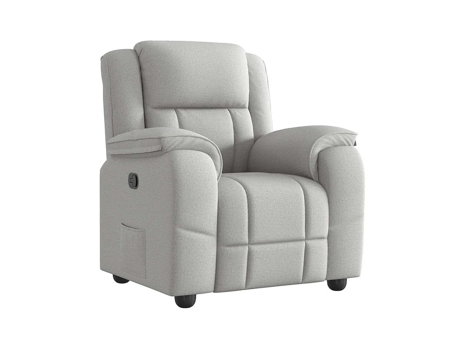 Fauteuil inclinable-Chaise de relax-Fauteuil TV gris nuage tissu SHL3907