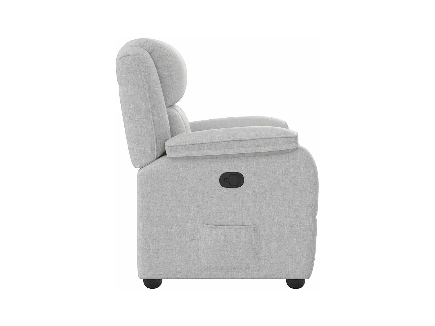 Fauteuil inclinable-Chaise de relax-Fauteuil TV gris nuage tissu SHL3907