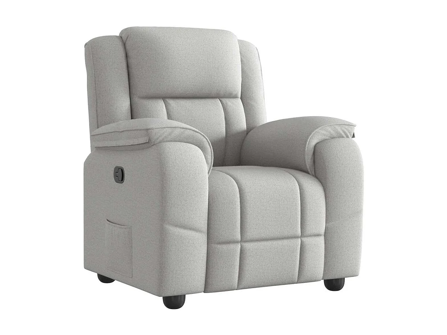 Fauteuil inclinable-Chaise de relax-Fauteuil TV gris nuage tissu SHL3907