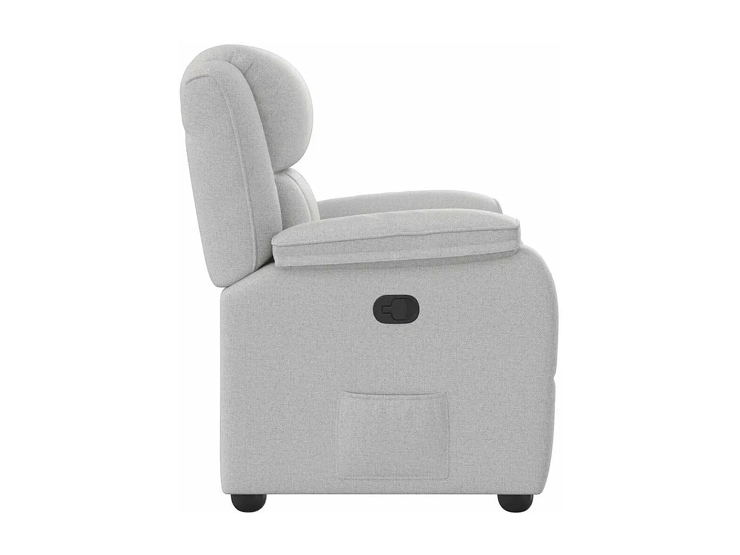 Fauteuil inclinable-Chaise de relax-Fauteuil TV gris nuage tissu SHL3907