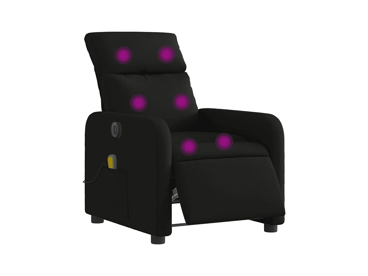 Sillón de relax | Sillón reclinable de masaje eléctrico tela negro SHL4830