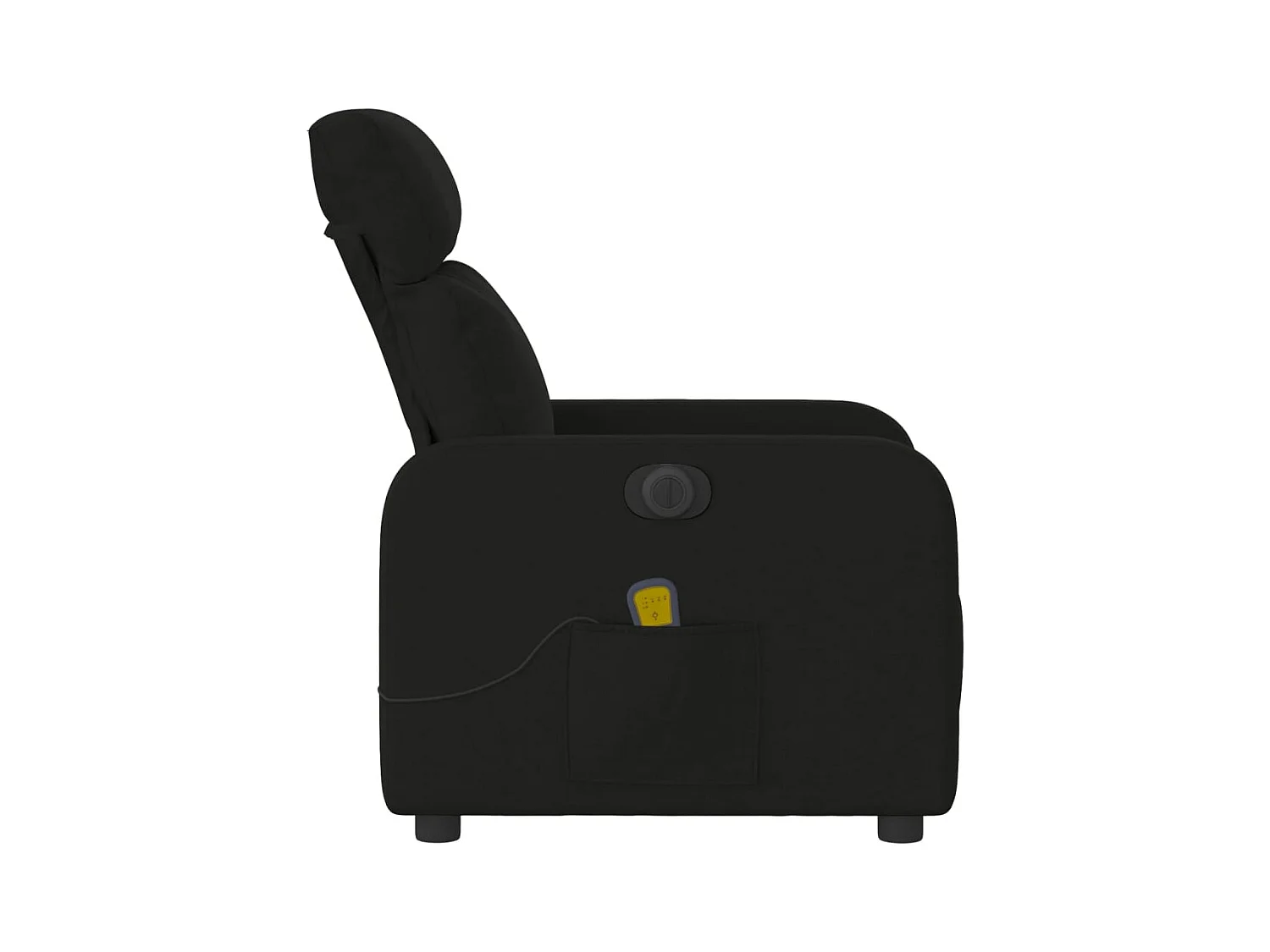 Sillón de relax | Sillón reclinable de masaje eléctrico tela negro SHL4830