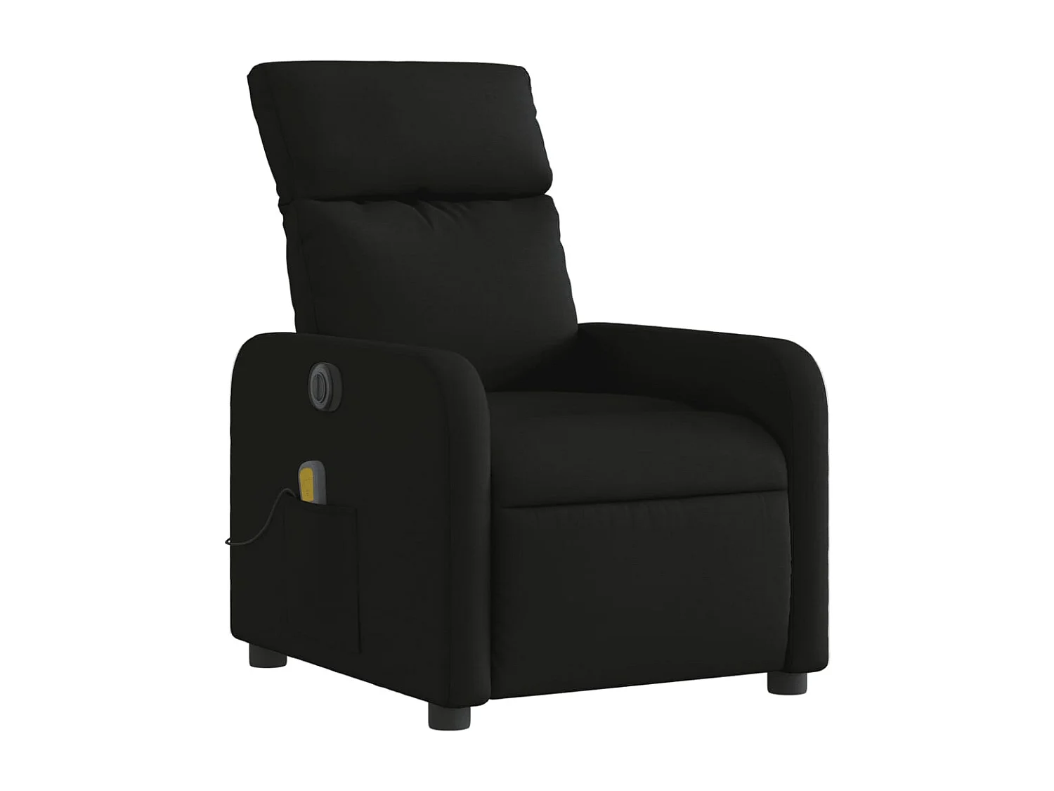 Fauteuil inclinable électrique-Fauteuil de massage de Salon Noir Tissu SHL4510
