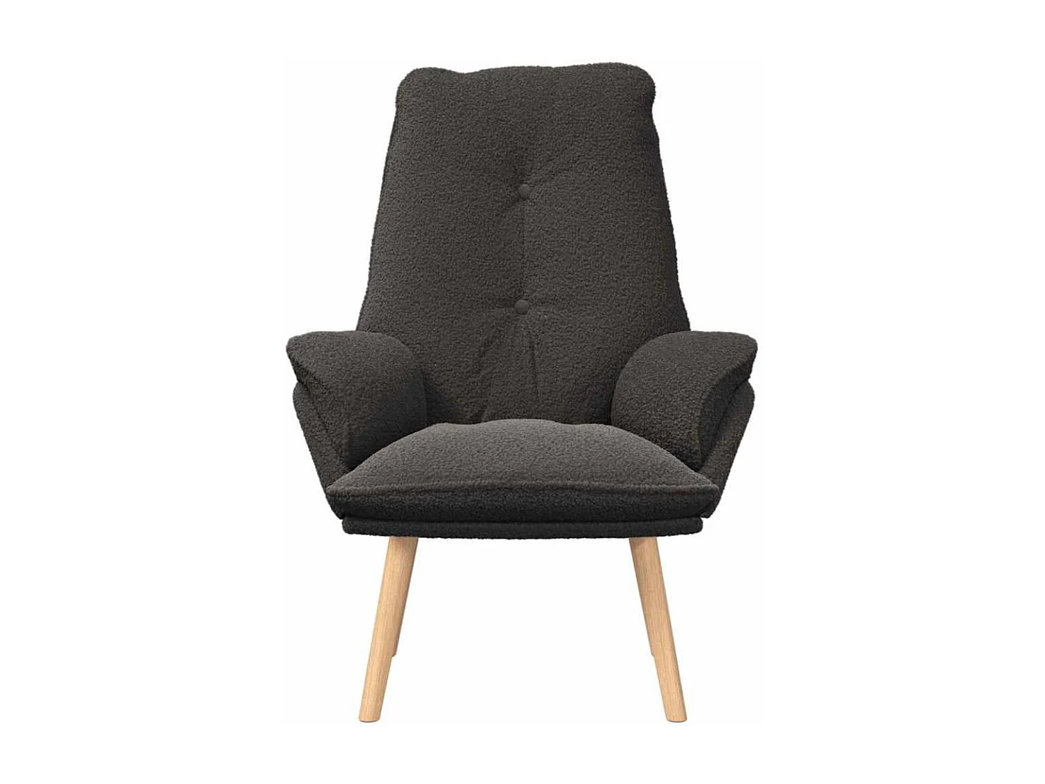 Fauteuil Salon-Chaise de relax Gris foncé 69x74x93 cm tissu SHL4739