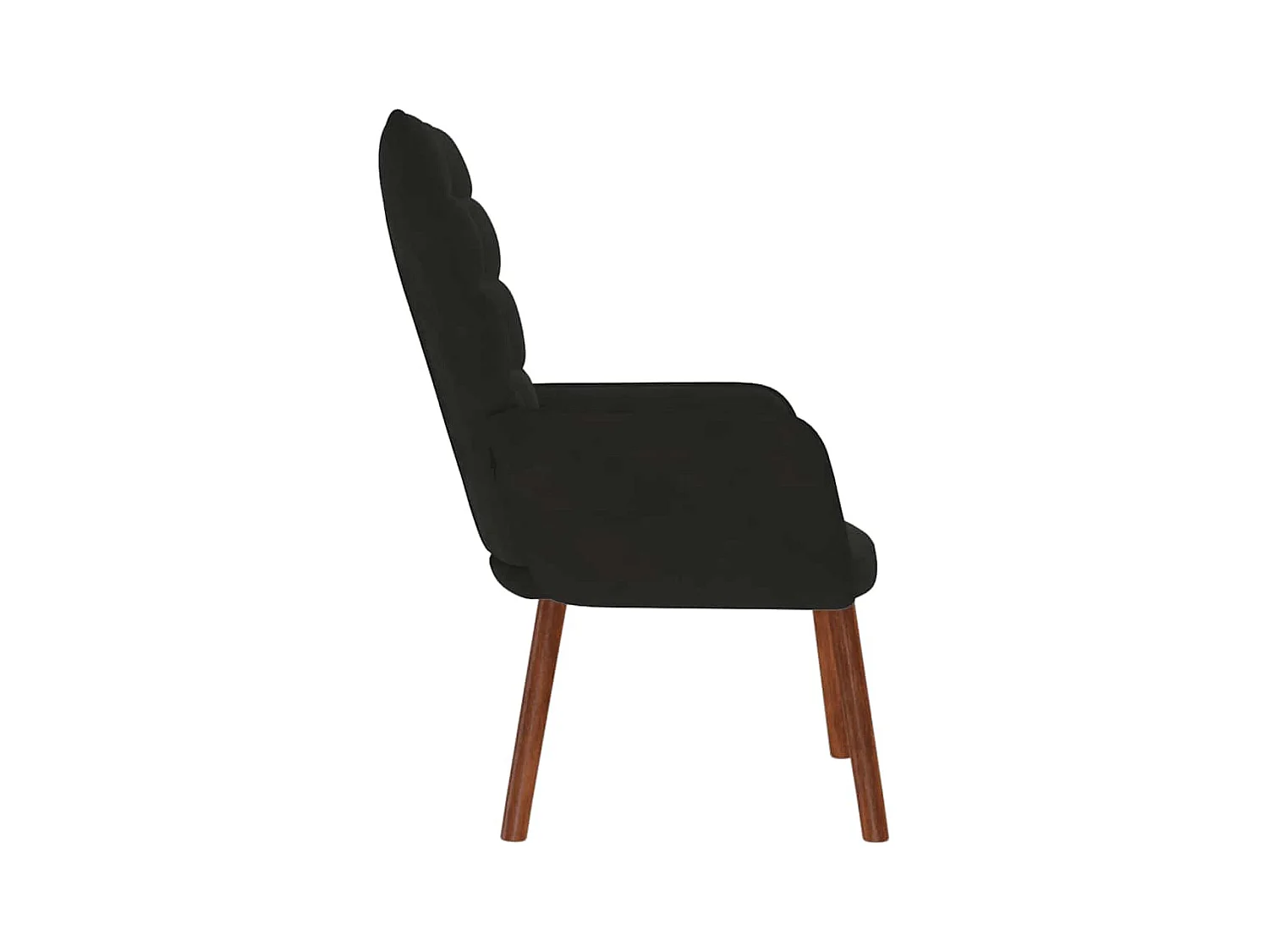 Sillón de relax | Silla de relax de terciopelo negro SHL4602