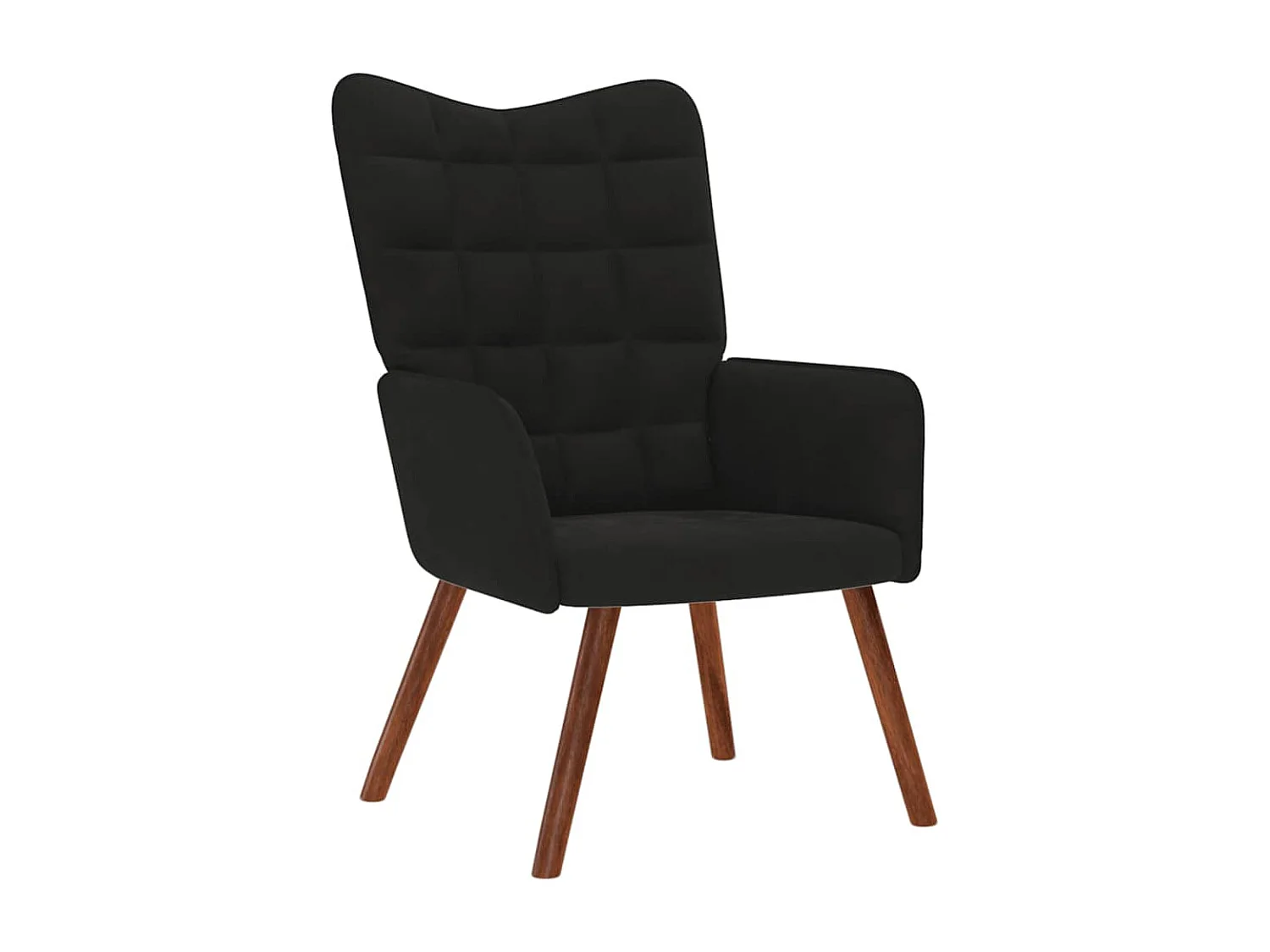 Relaxsessel-Lounge Sessel indoor Schwarz Samt SHL52079
