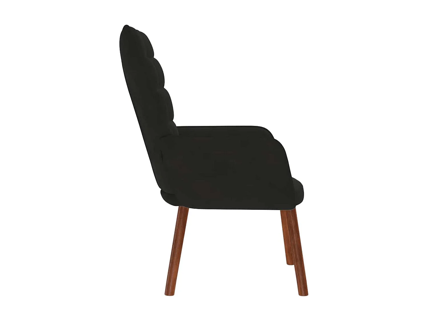 Relaxsessel-Lounge Sessel indoor Schwarz Samt SHL52079