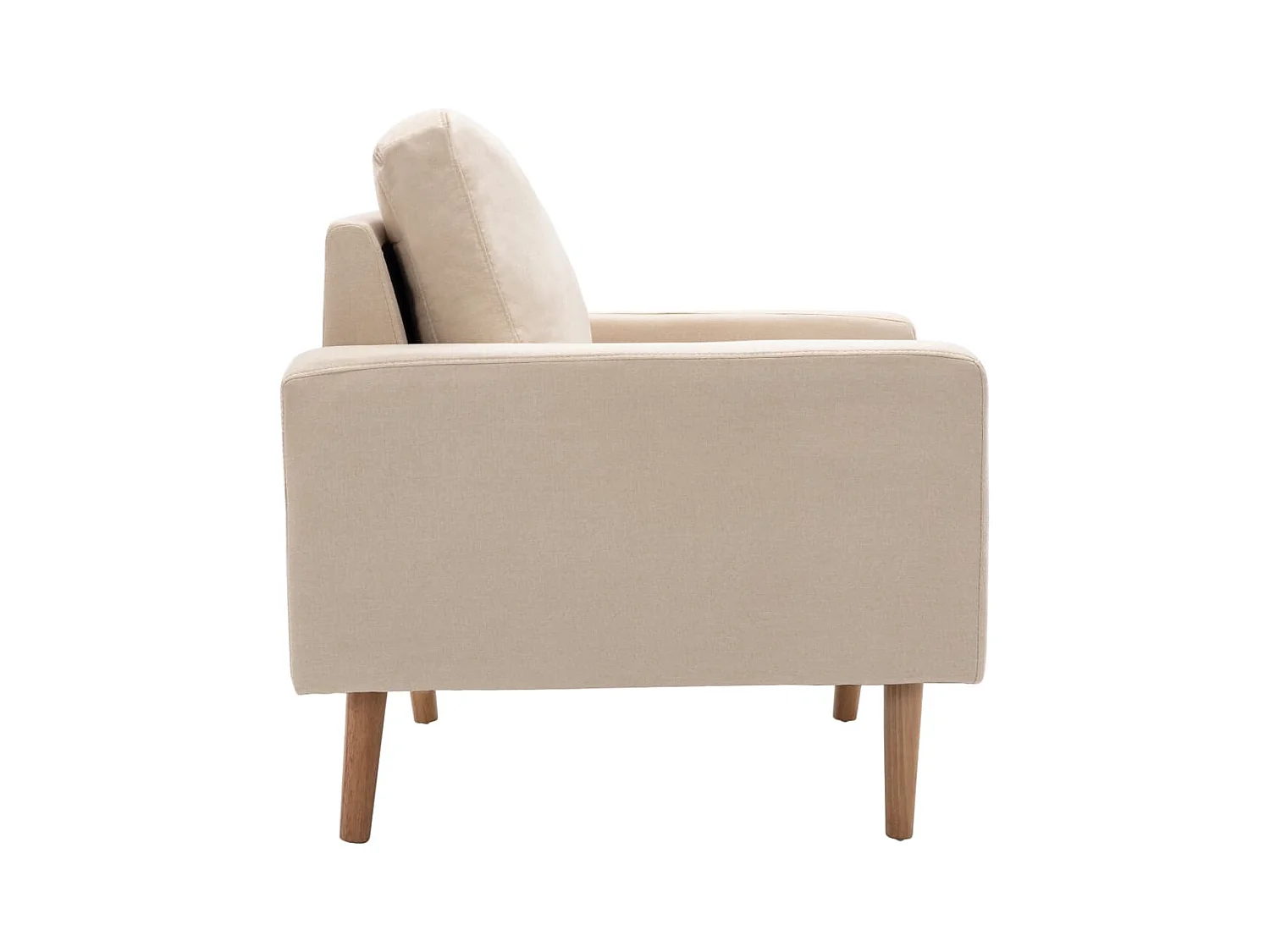 Sillón de salón | Silla de relax | Sillón de tela color crema SHL6913