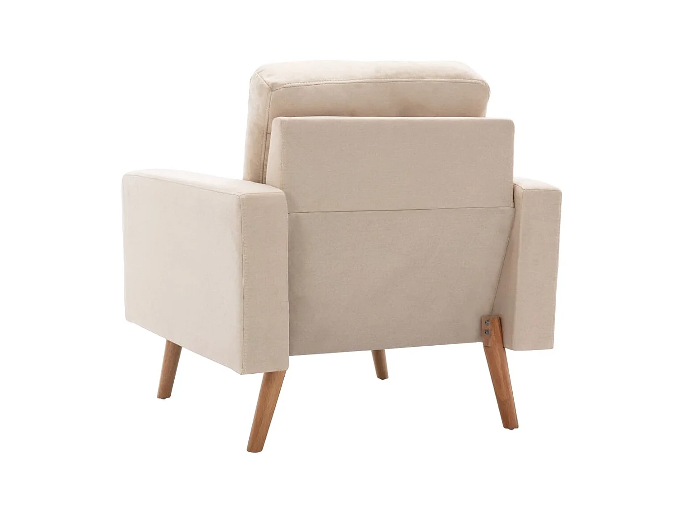 Sillón de salón | Silla de relax | Sillón de tela color crema SHL6913