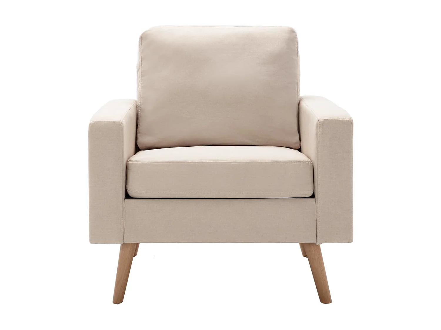 Fauteuil salon-Chaise-Fauteuil Crème Tissu 77x71x80 cm SHL3621