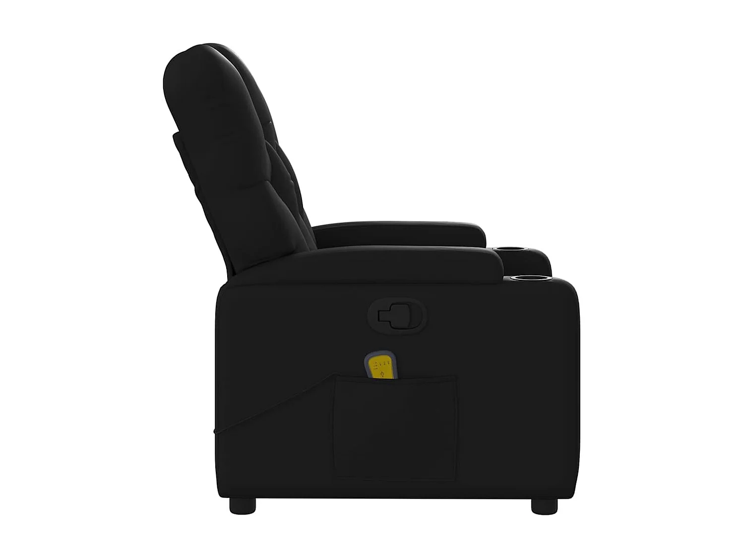 Massage-Relaxsessel | Lounge Sessel indoor Kunstleder Schwarz SHL13450