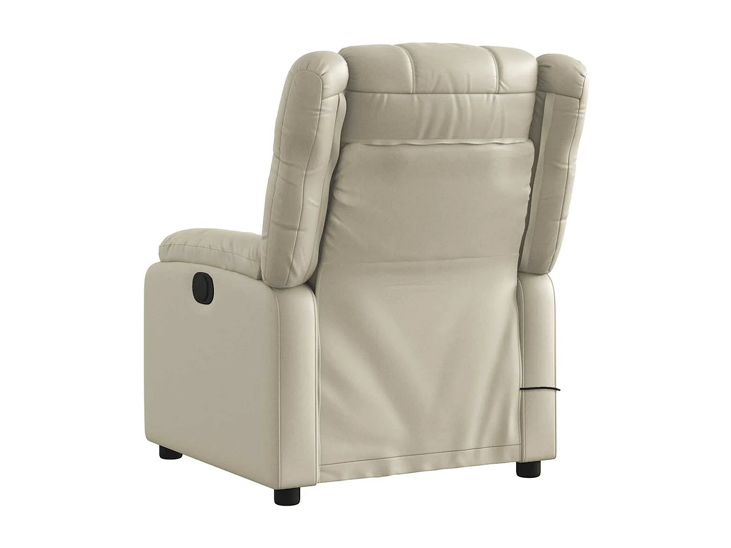 Massagesessel Elektrisch | Relaxsessel indoor Creme Kunstleder SHL4680