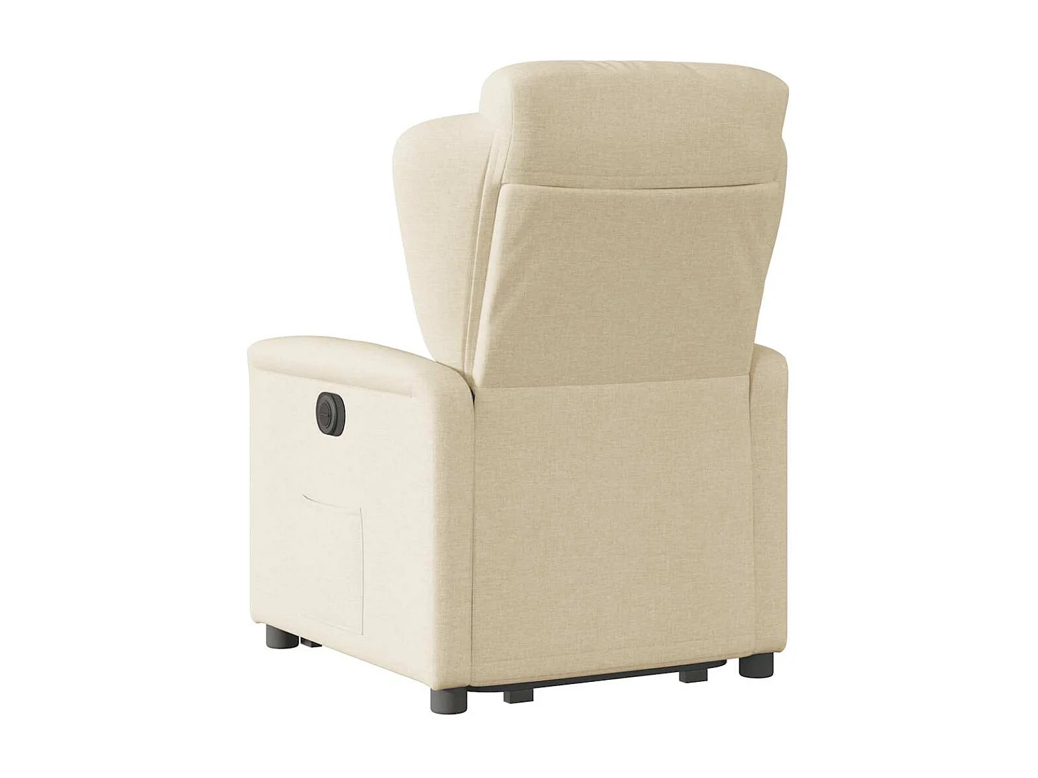 Silla de relax | Sillón eléctrico reclinable elevable de tela color crema SHL5351