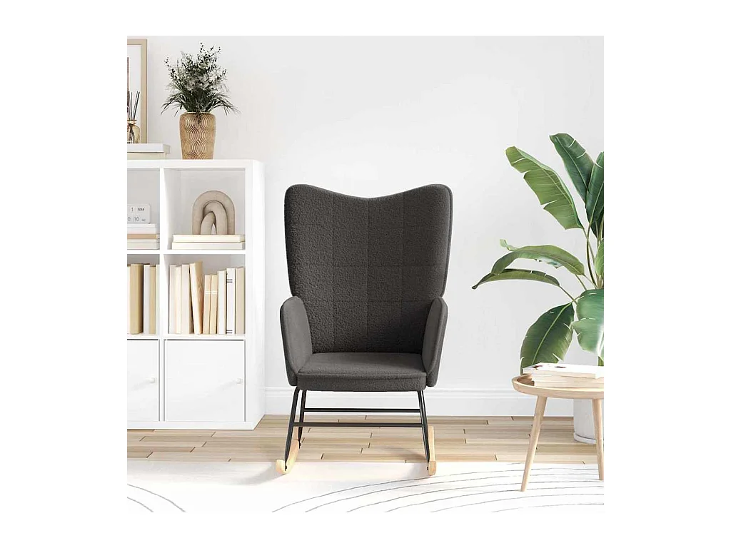 Sillón de relax | Silla Relax | Sillón de salón Gris oscuro 61x78x98 cm tela SHL5522