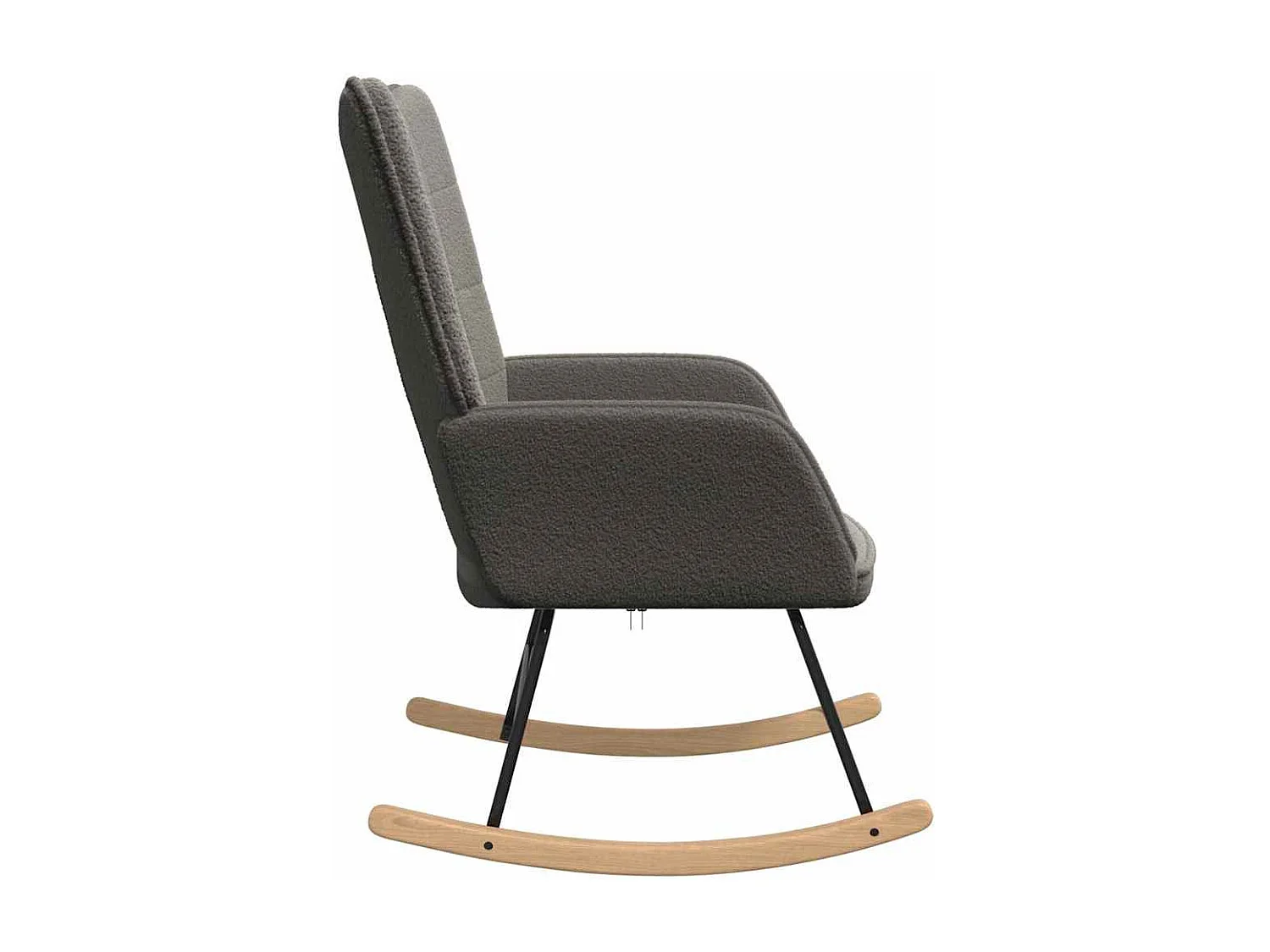 Fauteuil Salon-Chaise de relax Gris foncé 61x78x98 cm tissu SHL3340