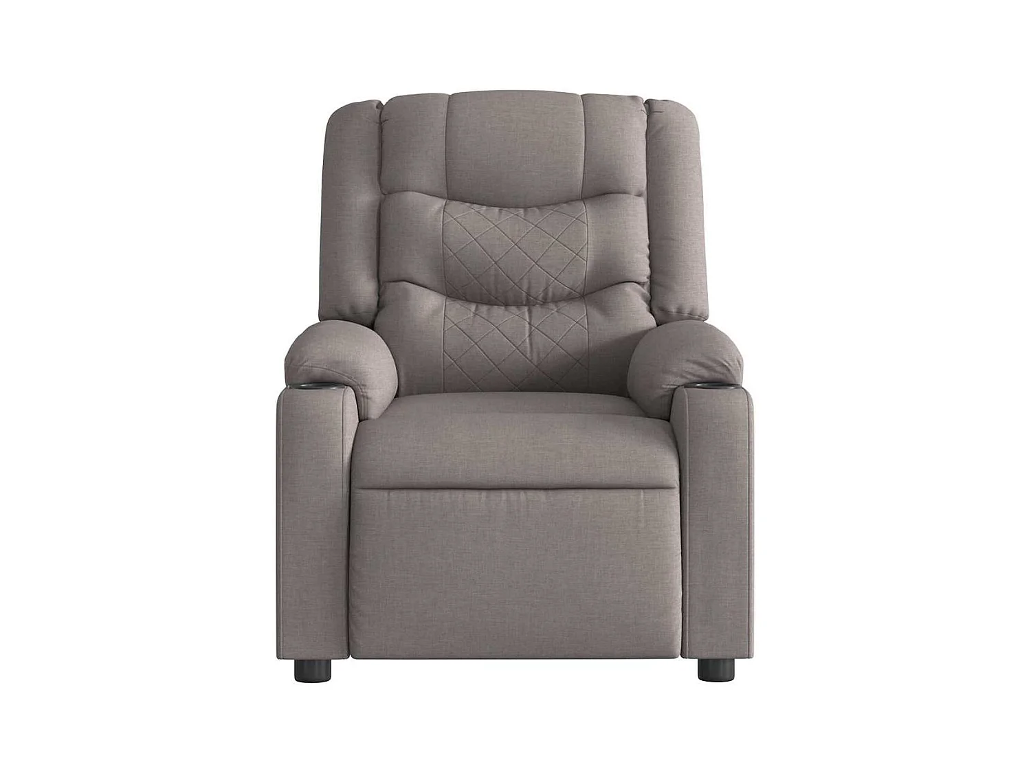 Sillón de relax | Sillón reclinable de masaje eléctrico tela gris taupe SHL9314