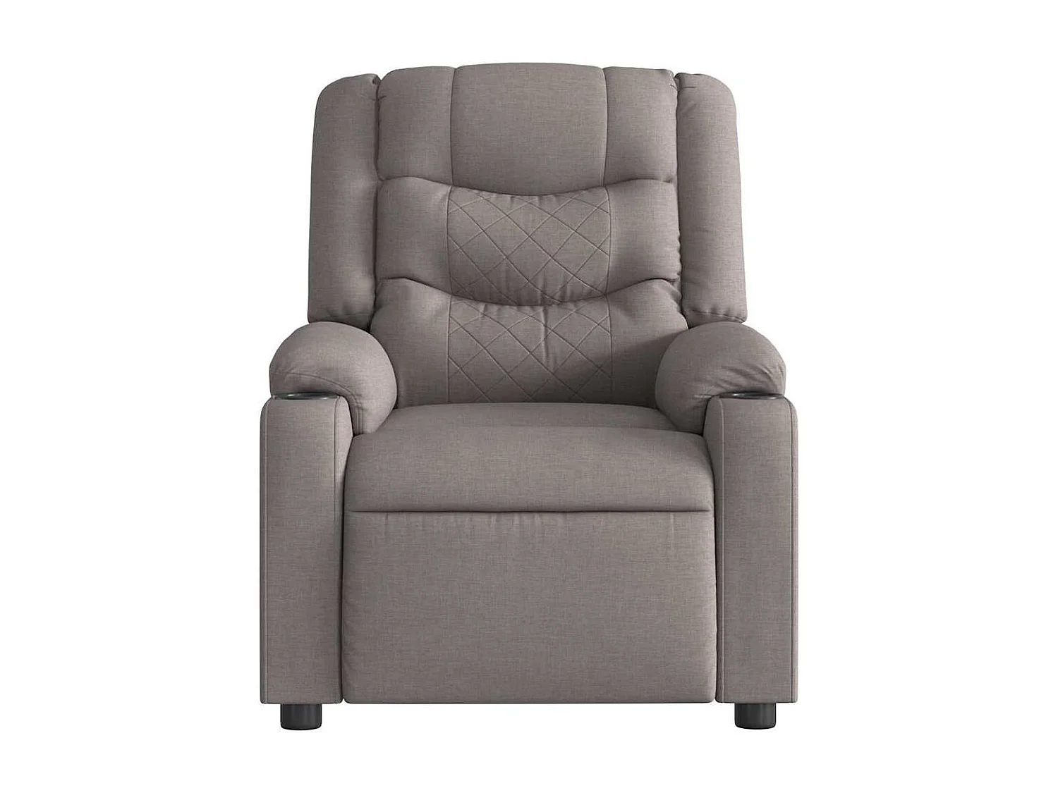 Fauteuil inclinable électrique-Fauteuil de massage de Salon Taupe Tissu SHL2231