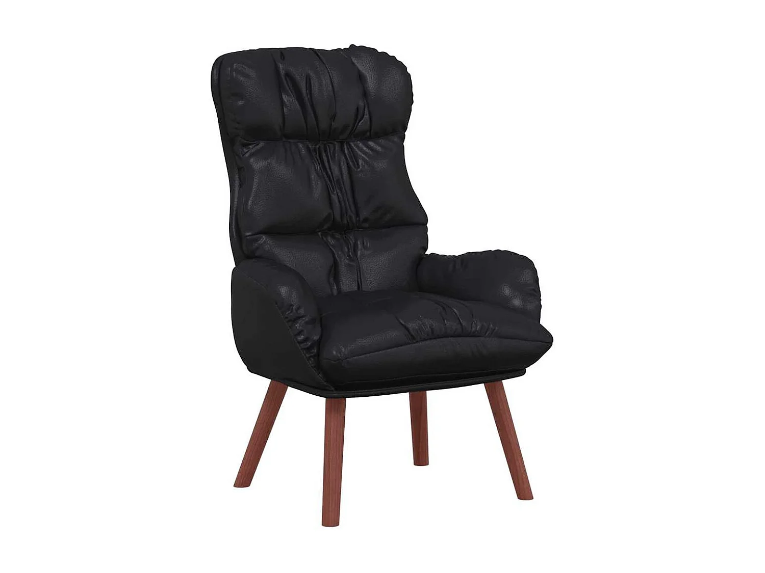 Sillón de relax | Silla Relax | Sillón de salón Negro 69x74x93 cm Cuero sintético SHL4035