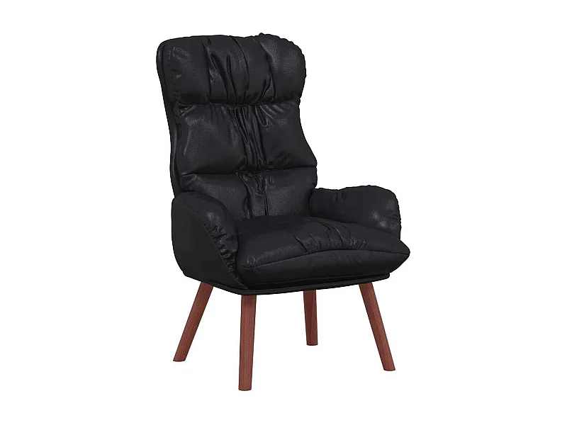 Sillón de relax | Silla Relax | Sillón de salón Negro 69x74x93 cm Cuero sintético SHL4035