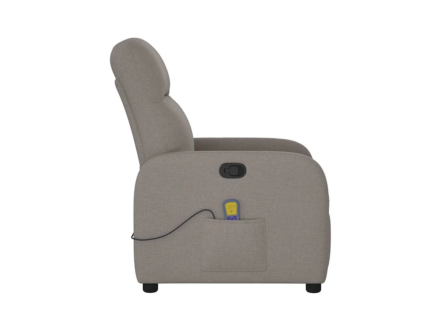 Sillón de salón | Silla | Sillón de masaje reclinable de tela gris taupé SHL2271