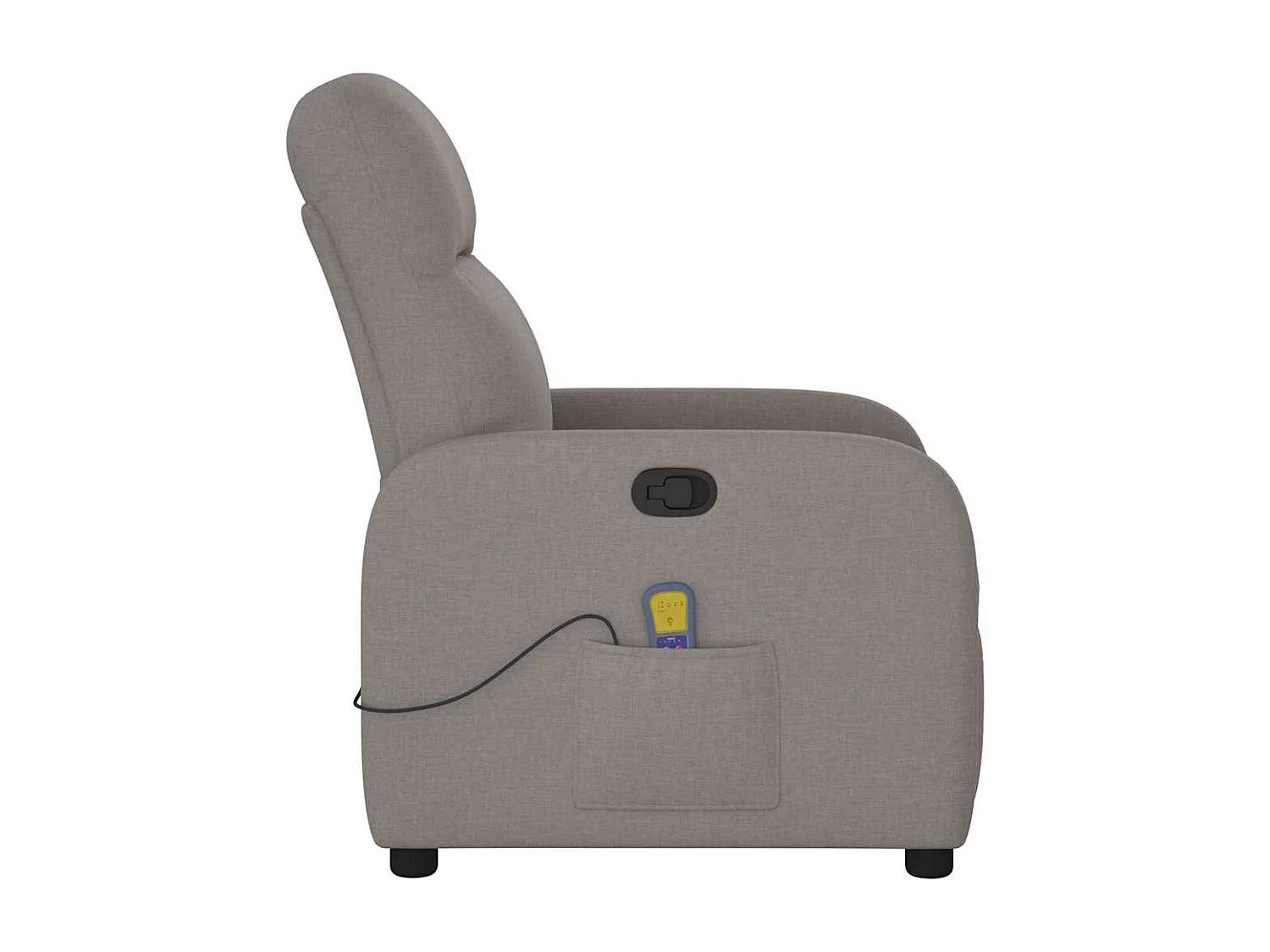 Fauteuil inclinable-Chaise de relax-Fauteuil de Massage Taupe Tissu SHL4394