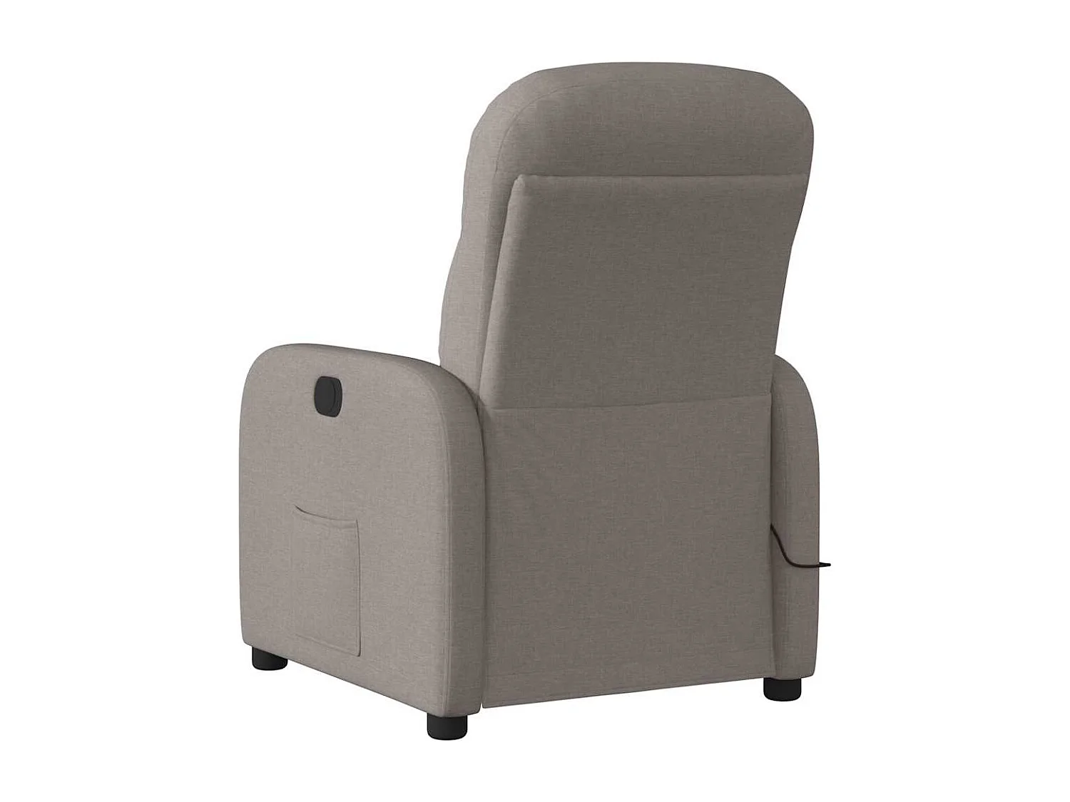 Fauteuil inclinable-Chaise de relax-Fauteuil de Massage Taupe Tissu SHL4394