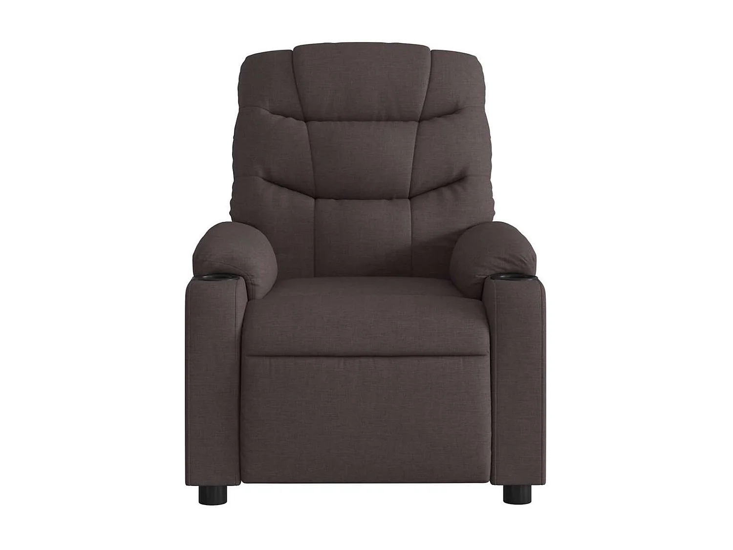 Sillón de relax | Silla | Sillón reclinable de tela marrón oscuro SHL7081